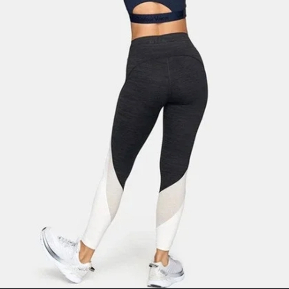 Outdoor Voices Leggings Medium Hi Rise Colorblock TechSweat Zoom White Black XS